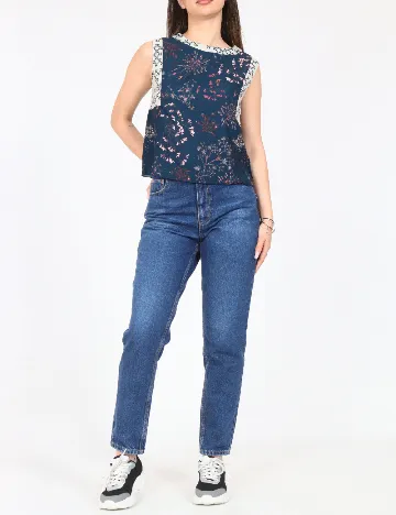 Top Zara, albastru