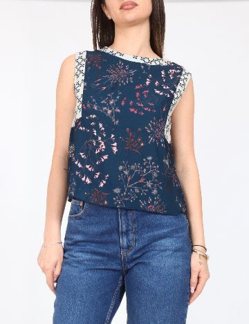 Top Zara, albastru