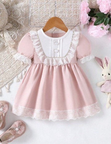 Rochie Shein Kids, roz/alb