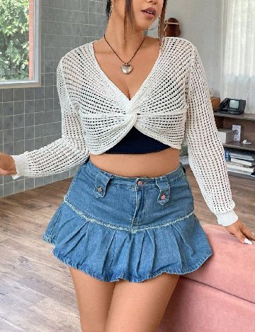 Top SHEIN CURVE, alb