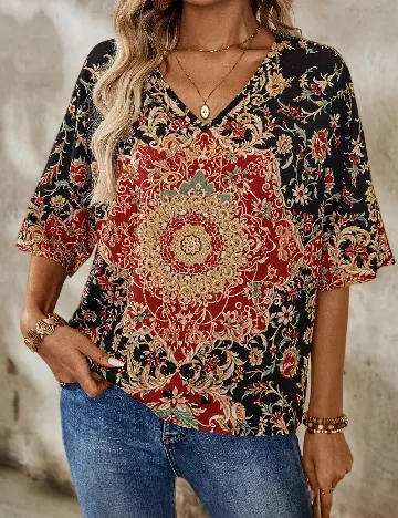 Bluza Emery Rose, mix culori