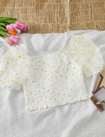Bluza SHEIN CURVE, alb