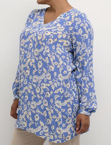 Bluza Kaffe Curve, albastru