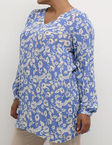 Bluza Kaffe Curve, albastru