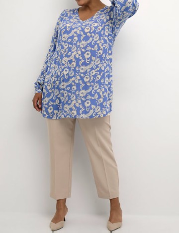Bluza Kaffe Curve, albastru