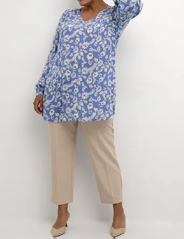 Bluza Kaffe Curve, albastru