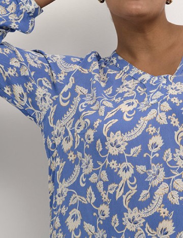 Bluza Kaffe Curve, albastru