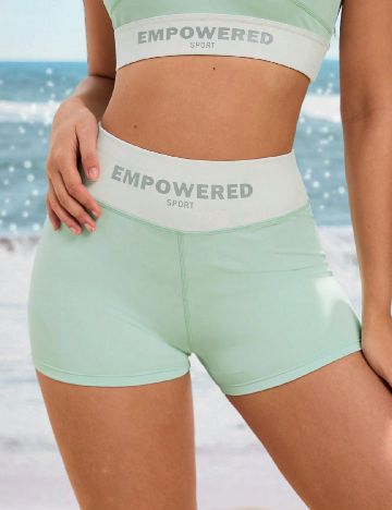 Pantaloni scurti SHEIN, verde