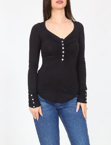Bluza Bershka, negru