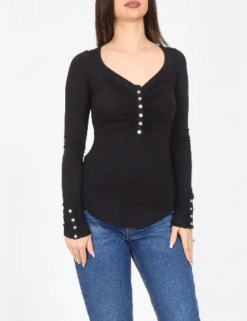 Bluza Bershka, negru