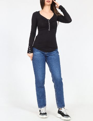 Bluza Bershka, negru