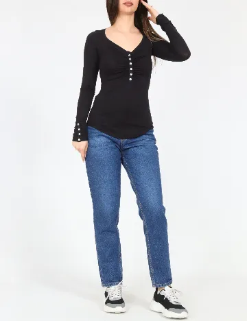 Bluza Bershka, negru