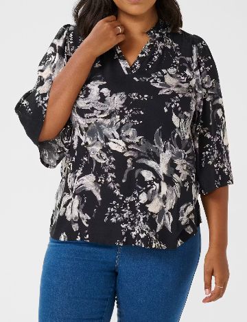 Bluza Kaffe Curve, negru