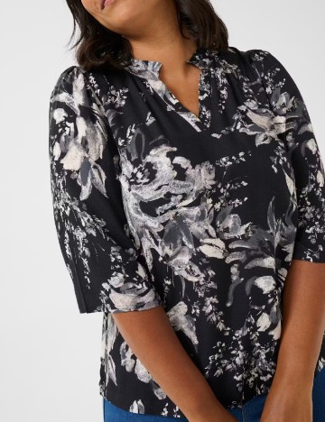 Bluza Kaffe Curve, negru