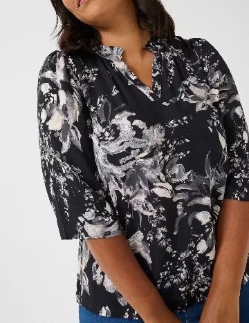 Bluza Kaffe Curve, negru
