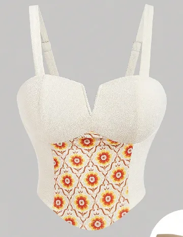 Top SHEIN, crem