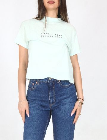 Top Bershka, verde deschis