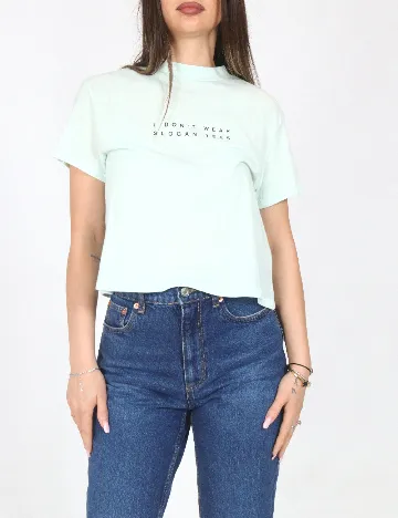 Top Bershka, verde deschis