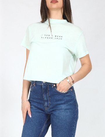 Top Bershka, verde deschis