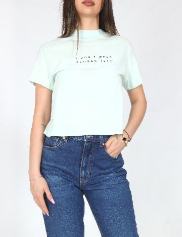 Top Bershka, verde deschis