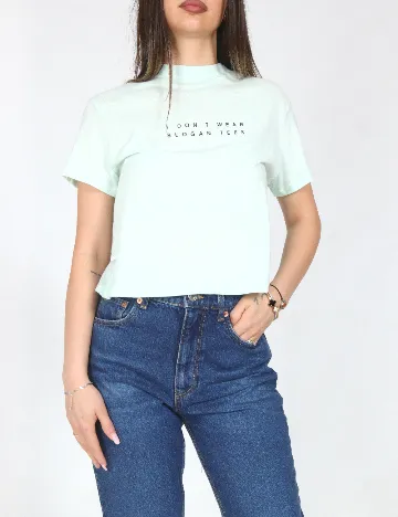 Top Bershka, verde deschis
