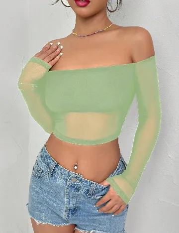 Top SHEIN, verde