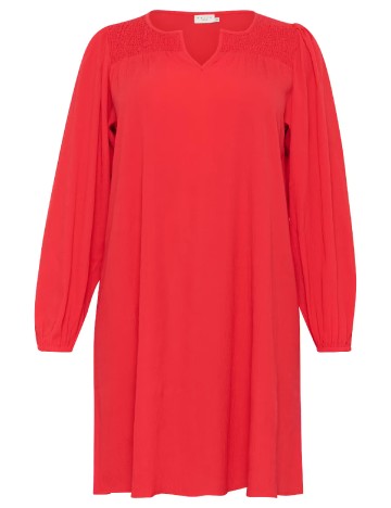 Rochie scurta Kaffe Curve, rosu