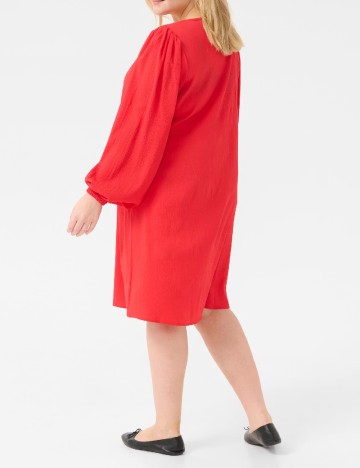 Rochie scurta Kaffe Curve, rosu