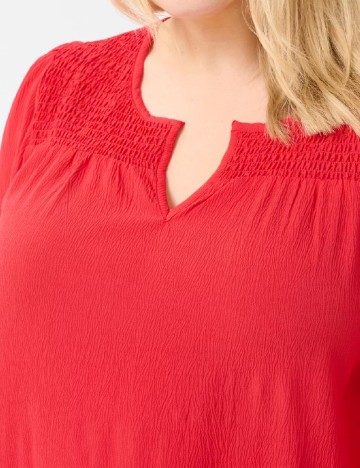 Rochie scurta Kaffe Curve, rosu