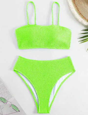 Costum de baie SHEIN, verde
