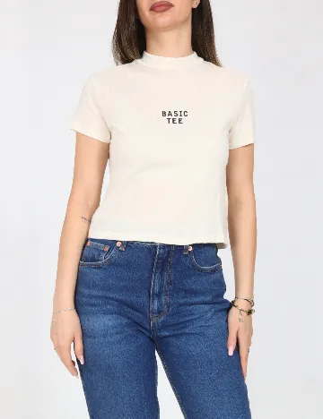 Top Bershka, bej