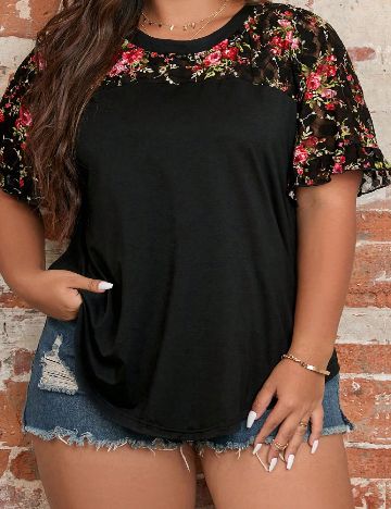 Tricou SHEIN CURVE, negru