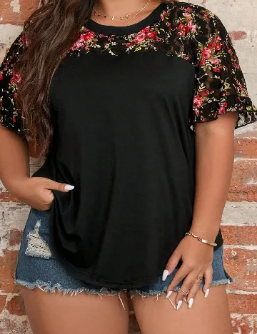 Tricou SHEIN CURVE, negru