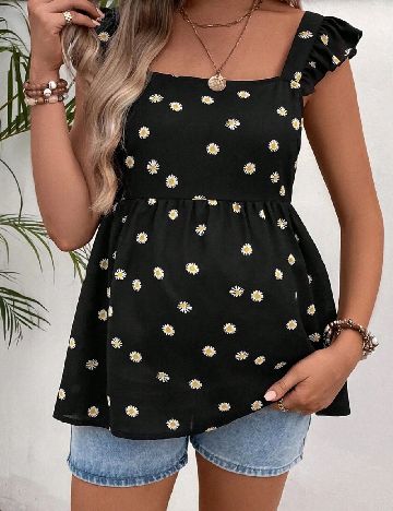 Bluza SHEIN Maternity, negru