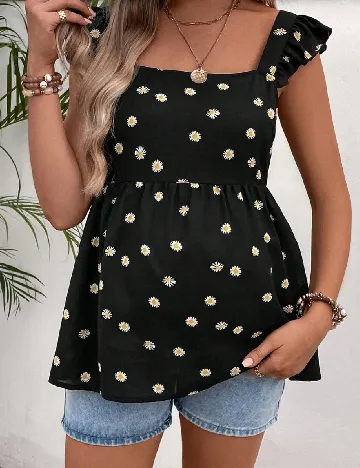 Bluza SHEIN Maternity, negru