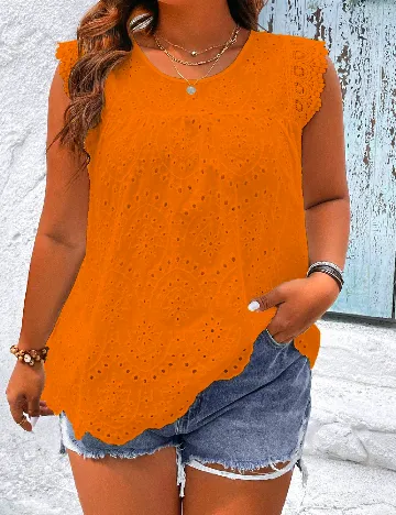Bluza SHEIN CURVE, portocaliu
