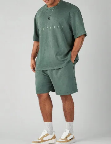 Compleu SHEIN Plus Size Men, verde