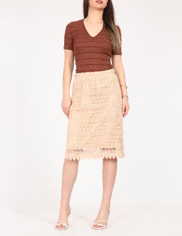 Fusta Zara, crem