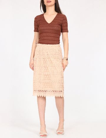 Fusta Zara, crem