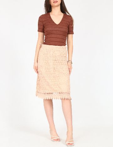 Fusta Zara, crem