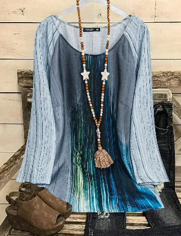 Bluza SHEIN CURVE, albastru