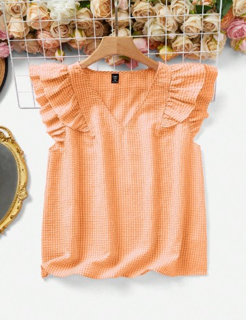Bluza SHEIN CURVE, portocaliu