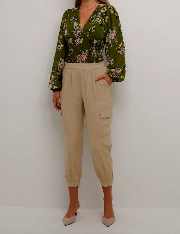 Pantaloni Kaffe, bej