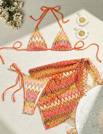 Costum de baie SHEIN, mix culori