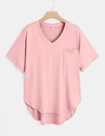 Tricou SHEIN CURVE, roz
