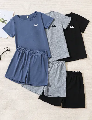 Set compleuri 3 bucati Shein Kids, mix culori