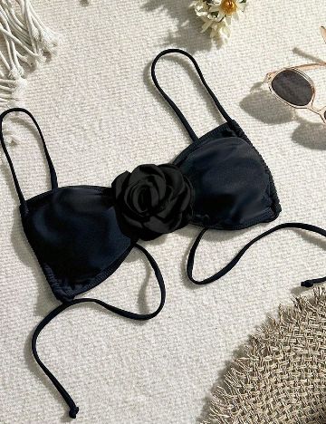 Sutien de baie SHEIN, negru