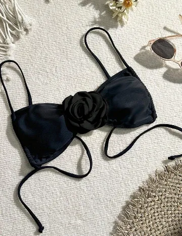 Sutien de baie SHEIN, negru