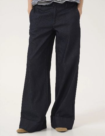 Pantaloni My Essential Wardrobe, bleumarin inchis