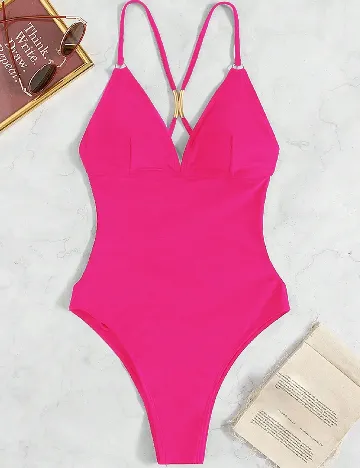 Costum de baie SHEIN, roz
